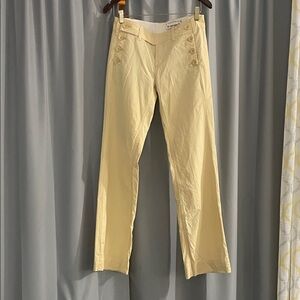 G1 Stylish Cream Boot Cut Pants